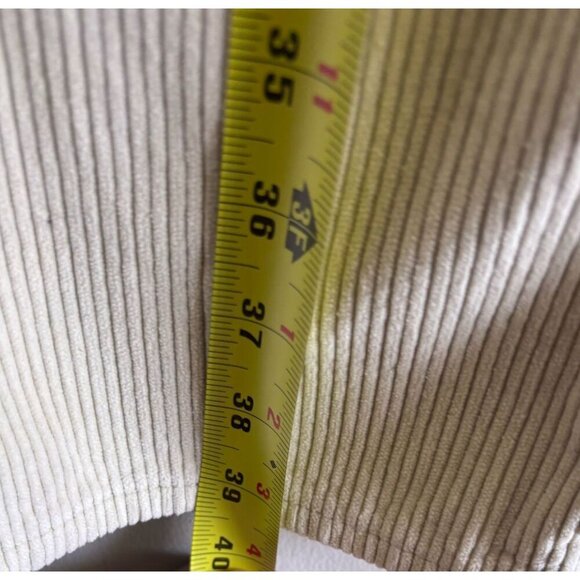 Levis Premium Mens Corduroy Baggy Dad Straight Leg Pants Off White Size 31 - Picture 5 of 11